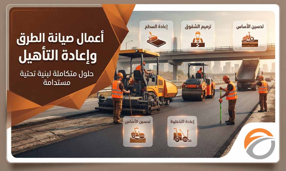 صيانة الطرق وإعادة التأهيل